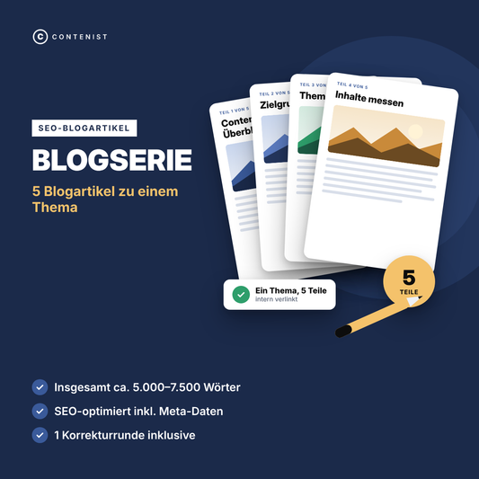 Produktbild Blogserie: 5 Blogartikel zu einem Thema